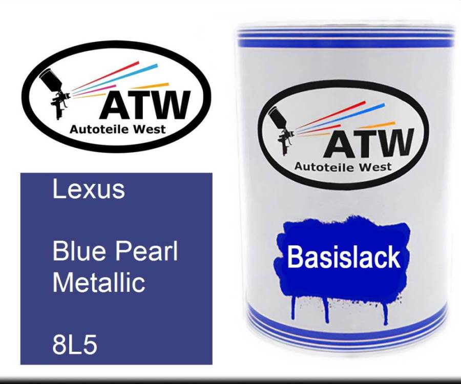 Lexus, Blue Pearl Metallic, 8L5: 500ml Lackdose, von ATW Autoteile West.